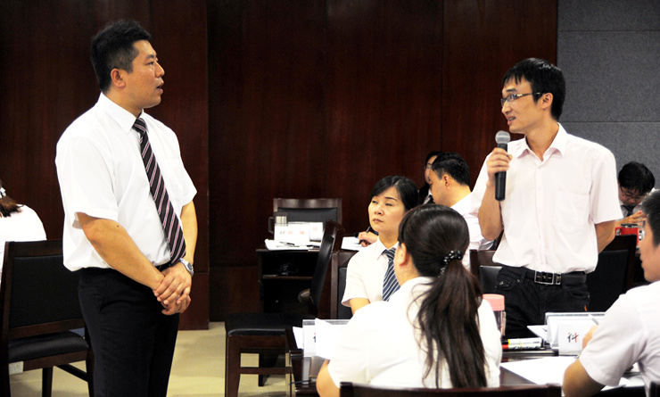 培訓中,現場互動